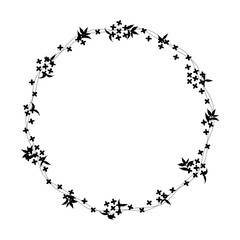 金木犀の丸いフシルエットレーム