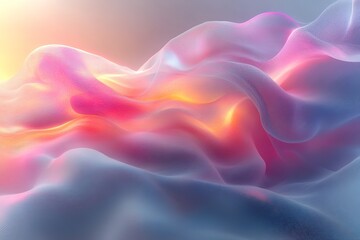 Obraz premium Abstract colorful waves in a soft light.