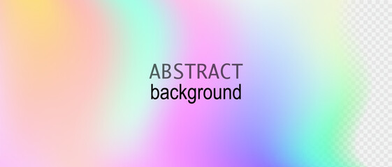  Rainbow light prism effect design. Abstract iridescent vivid coloured banner template. Translucent spectrum background