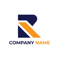 Letter R Minimalist Logo Concept