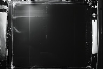 Contact Sheet Border on Abstract Black Background with Blank Edges