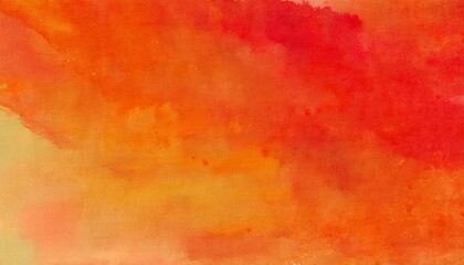 Watercolor art illustration - Backdrop fine art red orange
