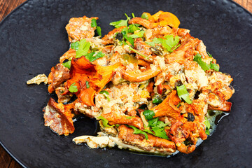 Tasty vegetable omelette.