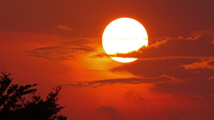 Fototapeta premium sunset in the sky