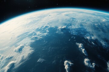 Obraz premium A cinematic snapshot of the globe of the cosmic background.