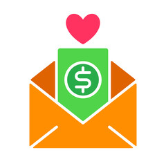 Donation, Giving money Icon