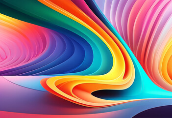 a colorful image of a wave with colorful lines.