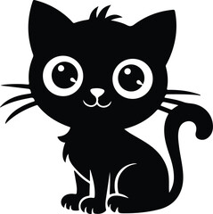 Cat Silhouette vector Clean and Elegant design