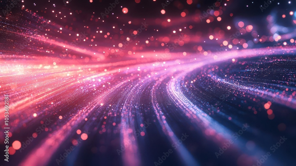 Wall mural futuristic cosmic wallpaper designed with advanced technology, showcasing a vibrant array of colors 