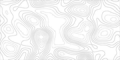 Ocean topographic line map with curvy wave isolines vector illustration. Abstract topographic contours map background, Vector contour topographic map. Cartography texture abstract banner use.	
