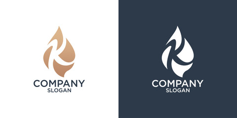 collection of letter k abstract monogram logo design vector