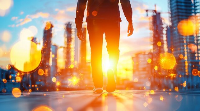 Business Investors Evaluating Industrial Machinery at Trade Show - Professional Networking Event with Equipment Display - Powered by Adobe