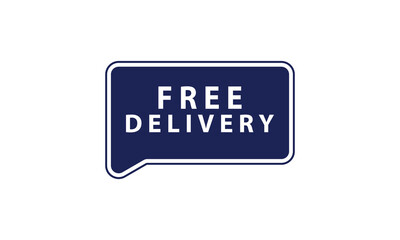 Vector Illustration Free Delivery. Free Delivery, banner design template, sale tag, vector illustration
