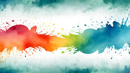 Obraz premium Colorful watercolor background. Abstract watercolor background template . Abstract Modern Backgrounds. Abstract