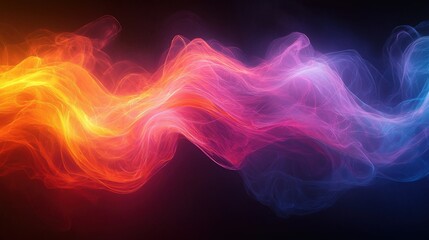 Obraz premium Vibrant Waves of Color A Mesmerizing Abstract Background for Creative Projects
