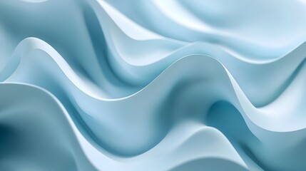 Obraz premium Serene Blue Abstract Wave Pattern Background for Advertising and Product Placement