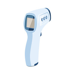 Vector illustration of an infrared thermometer isolated on a white background