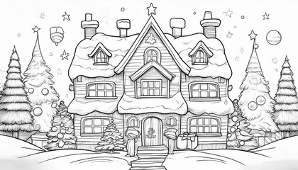 Obraz premium Weihnachten Ausmalbilder für Kinder