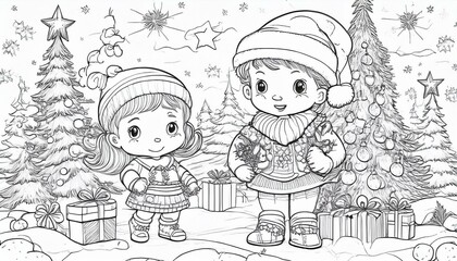 Weihnachten Ausmalbilder für Kinder
