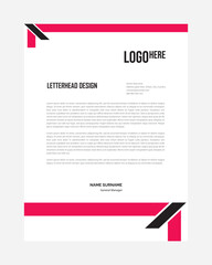 corporate letterhead design vector