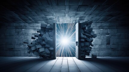 Emergence of Light Through Broken Walls