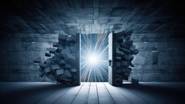 Emergence of Light Through Broken Walls