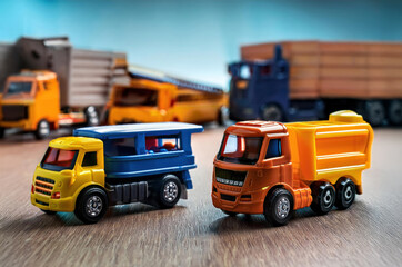 toy truck on the street