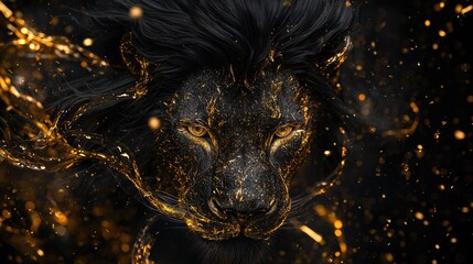 Majestic Golden Lion