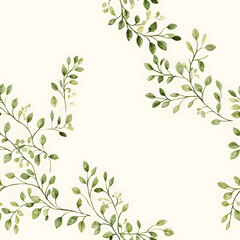 Whimsical Floral and Foliage Designs seamless pattern: Playful Doodles, Geometric Leaves, and Elegant Wildflowers in Bold and Soft Color Palettes.