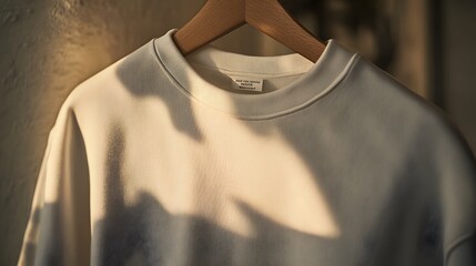 Close-up of Premium Cotton Heritage Sweatshirt in Soft Lighting