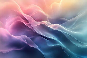 Fototapeta premium Abstract background with colorful flowing lines.