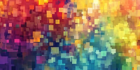 Abstract background with a color palette of different shades and shapes