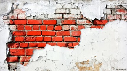 chipped paint at its peak, bottom half likewise