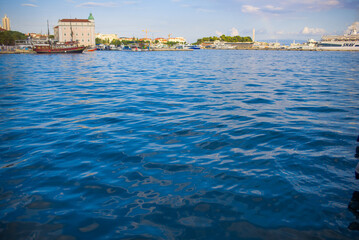 Naklejka premium view from the sea
