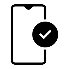 authentication glyph icon