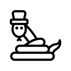 snake outline style