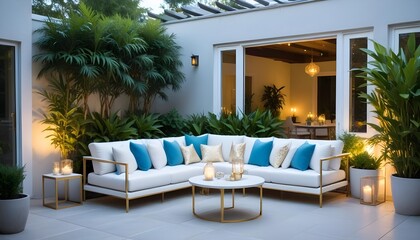 Obraz premium Photo interior modern design room 3d illustration 