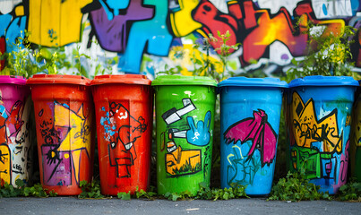 Innovative Recycling Activities in Different Locations: Engaging Scenes of Volunteers, Teens, and Children Participating in Eco-Friendly Efforts Across Parks, Beaches, Schools, and Festivals
