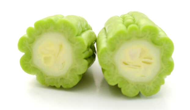 Green Bitter Gourd - stock photo
