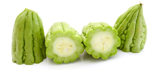 Fototapeta premium Green Bitter Gourd - stock photo 