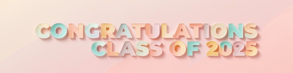 Congratulation banner with modern design, bright colors. Ideal for celebration themes, social media, and web promotions.