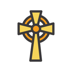 Obraz premium cross filled style