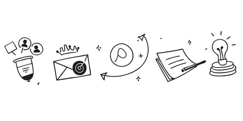 Business Presentation Line Icons Collection Set: A Comprehensive Set of Visual Elements for Effective Presentations