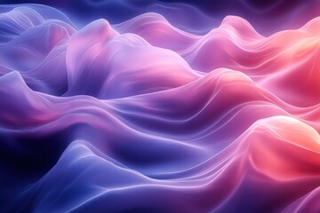 Obraz premium Abstract flowing pink and blue waves. (1)