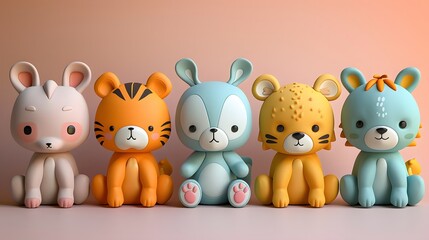 Naklejka premium Graphic animal art prints produce graphic art. AI generated