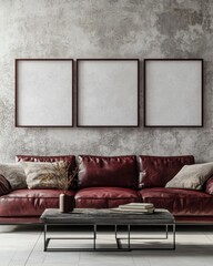 Modern Living Room Mockup.