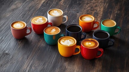 The Colorful Coffee Cup Collection