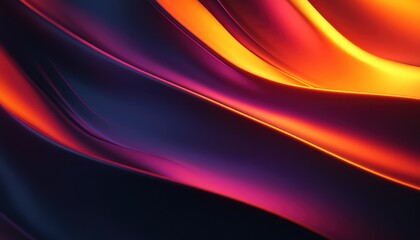 Fototapeta premium Abstract Gradient Background with Curved Lines in Vibrant Red, Orange, and Yellow Hues