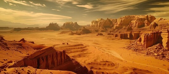 Beautiful And Natural Desert Landscape