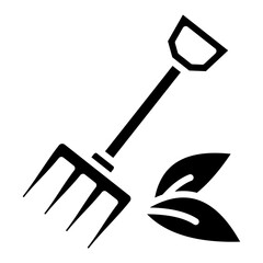 Rake  Icon Element For Design